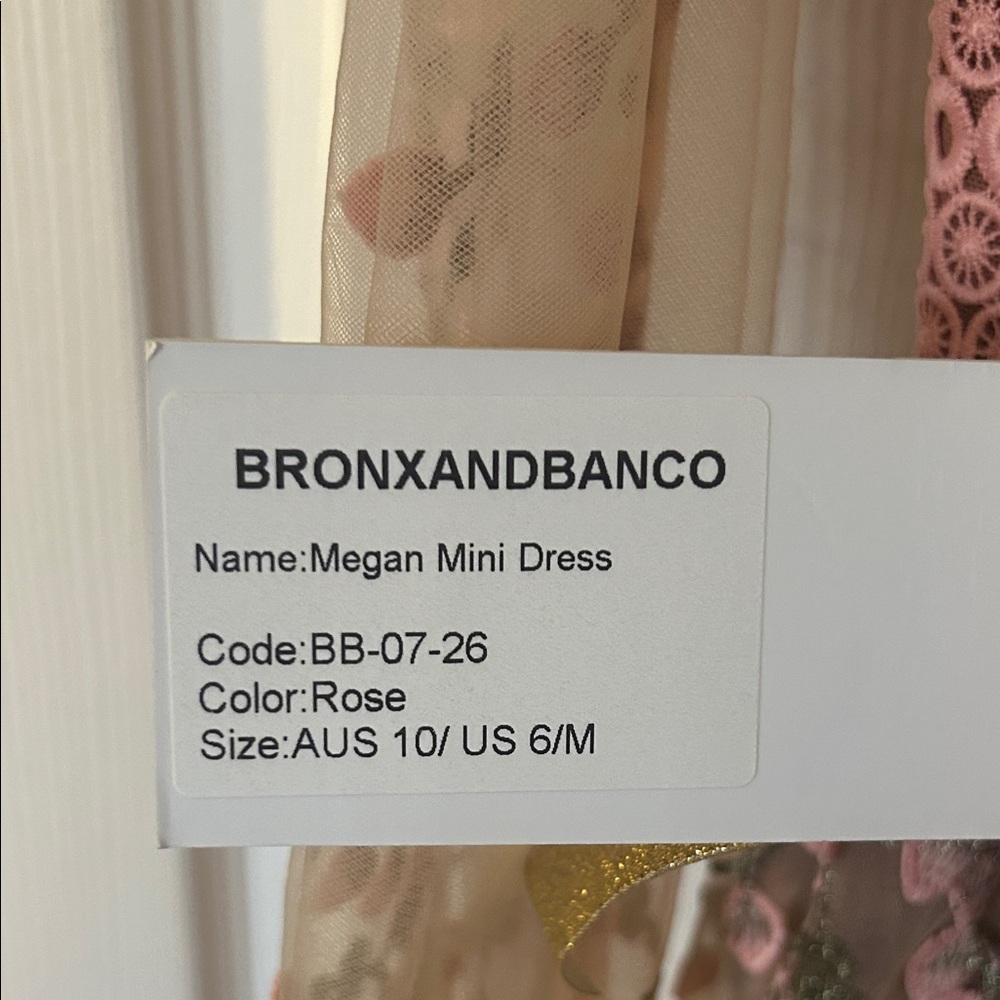 Bronx and Banco Megan mini dress in rose - Picture 3 of 3